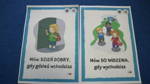 "Dzień dobry", "Do widzenia" - wdrażanie zwrotów grzecznościowych