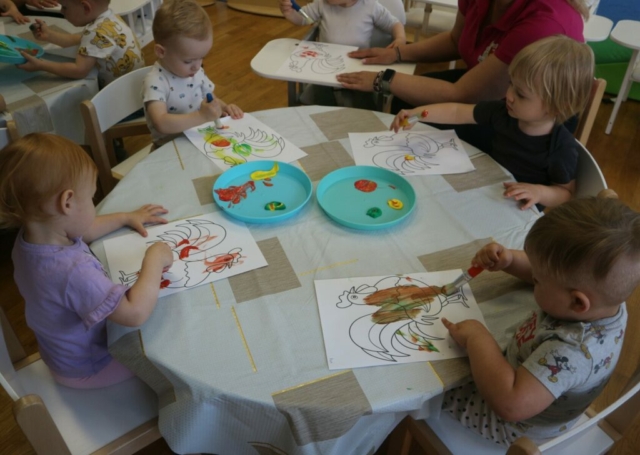 Praca plastyczna ,,Kolorowy kogut "