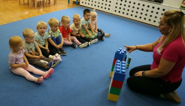 Segregacja klocków- układania zwierzątek w całość