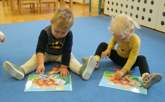 Jesienny jeżyk - ćwiczenia motoryki małej