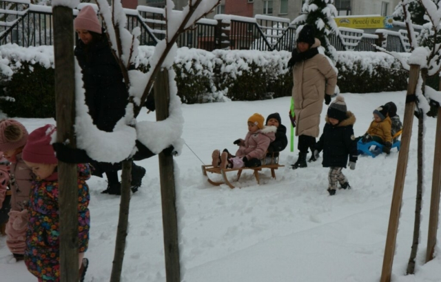 Zimowe zabawy na dworze