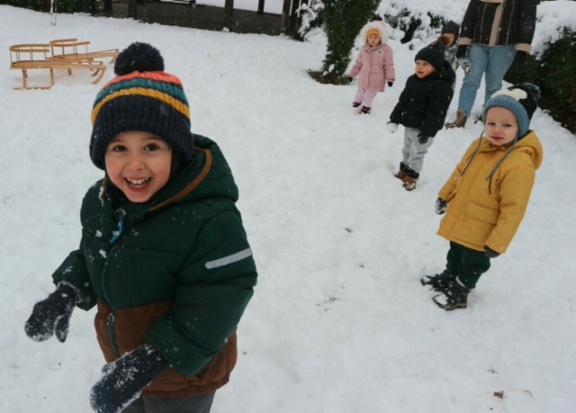 Zimowe zabawy na dworze