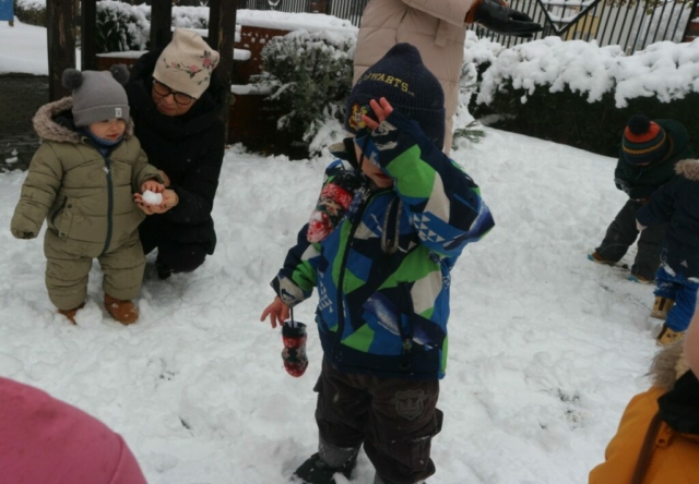 Zimowe zabawy na dworze