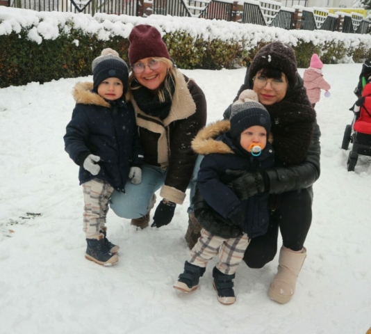 Zimowe zabawy na dworze