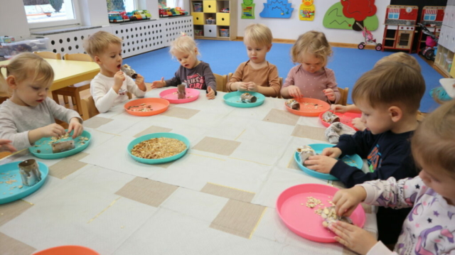 Robienie pokarmu dla ptaszków