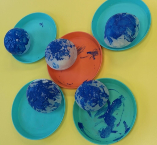 Malowanie kul lodowych